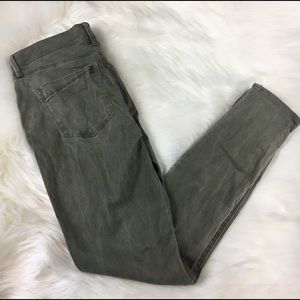 Express legging olive green skinny jeans